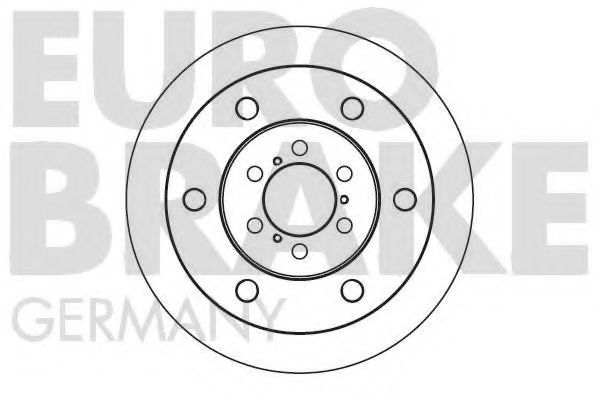 EUROBRAKE 5815202321 Тормозные диски EUROBRAKE для IVECO