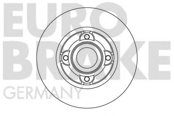 EUROBRAKE 5815203917 Тормозные диски EUROBRAKE для RENAULT