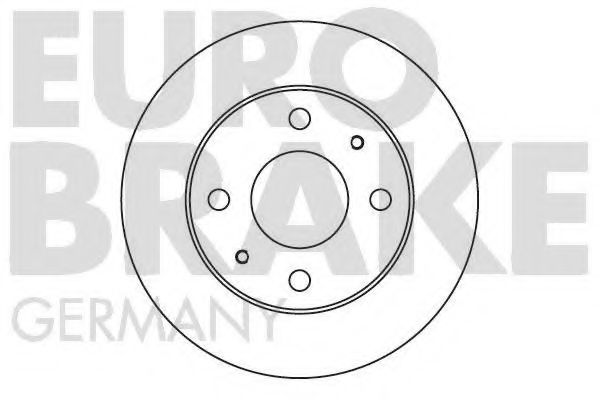 EUROBRAKE 5815204413 Тормозные диски EUROBRAKE для SUBARU