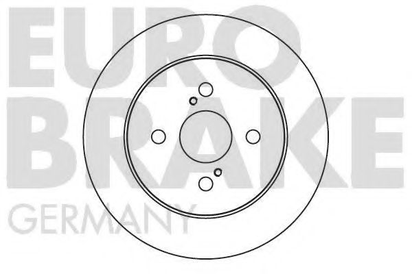 EUROBRAKE 58152045109 Тормозные диски EUROBRAKE для TOYOTA