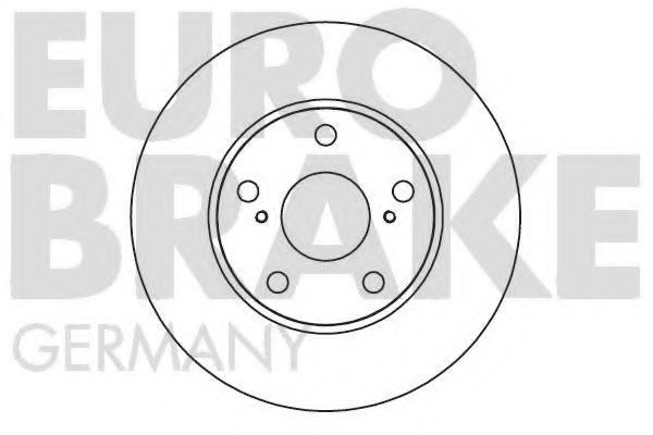 EUROBRAKE 58152045120 Тормозные диски EUROBRAKE для TOYOTA