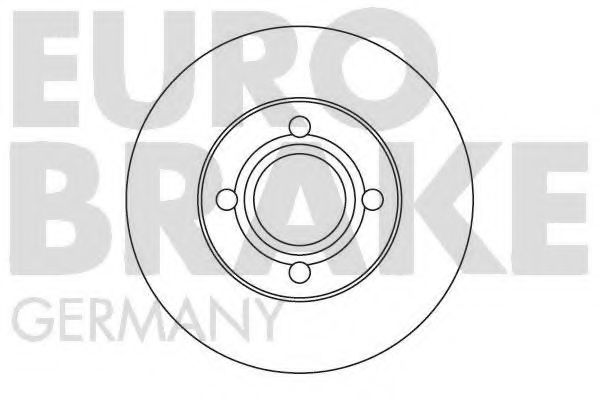 EUROBRAKE 5815204719 Тормозные диски EUROBRAKE для AUDI