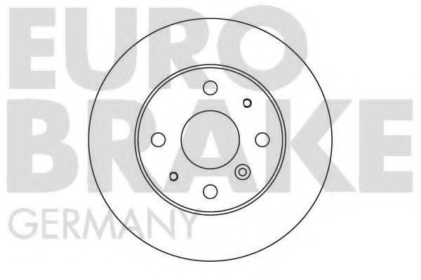 EUROBRAKE 5815205106 Тормозные диски EUROBRAKE для DAIHATSU