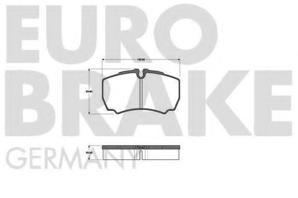 EUROBRAKE 5502222368 Тормозные колодки EUROBRAKE для IVECO