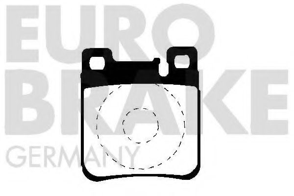 EUROBRAKE 5502223323 Тормозные колодки EUROBRAKE для MERCEDES-BENZ