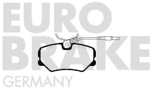 EUROBRAKE 5502223715 Тормозные колодки EUROBRAKE для PEUGEOT