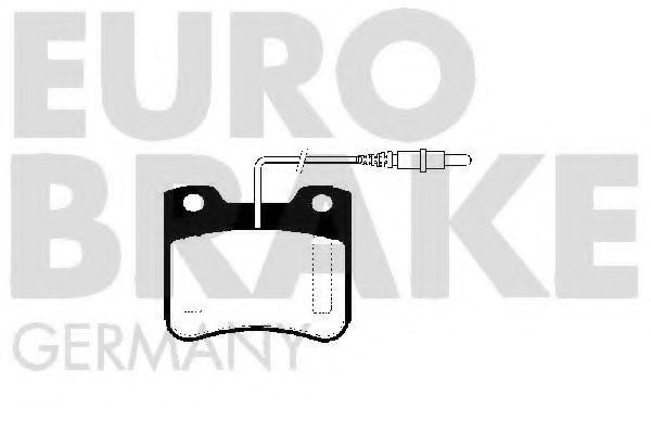 EUROBRAKE 5502223721 Тормозные колодки EUROBRAKE для CITROEN