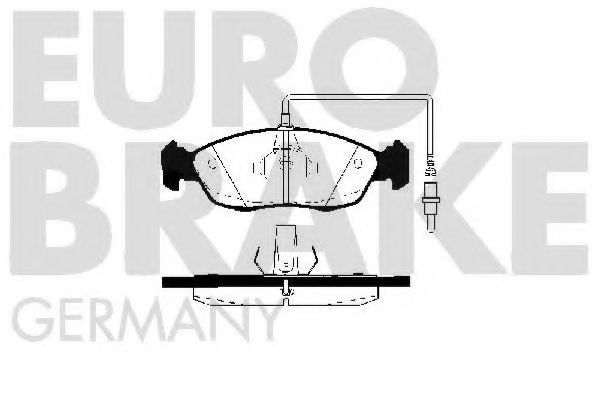 EUROBRAKE 5502223726 Тормозные колодки EUROBRAKE для PEUGEOT