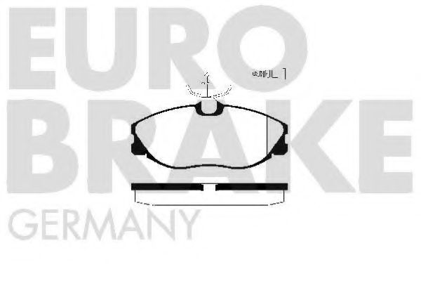 EUROBRAKE 5502223730 Тормозные колодки EUROBRAKE для BMW
