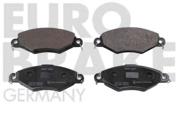 EUROBRAKE 5502223735 Тормозные колодки EUROBRAKE для PEUGEOT