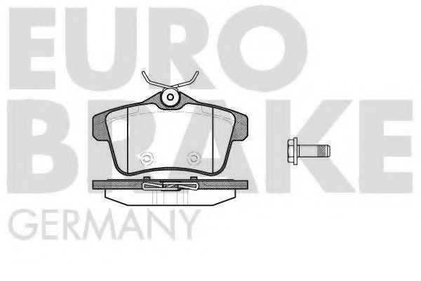 EUROBRAKE 5502223749 Тормозные колодки EUROBRAKE для PEUGEOT