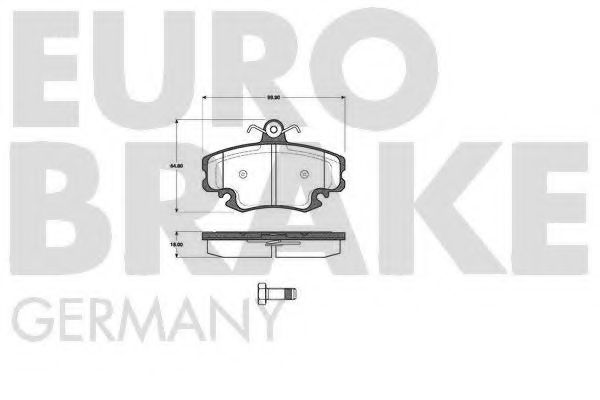 EUROBRAKE 5502223953 Тормозные колодки EUROBRAKE для RENAULT
