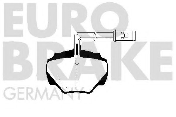 EUROBRAKE 5502224005 Тормозные колодки EUROBRAKE 