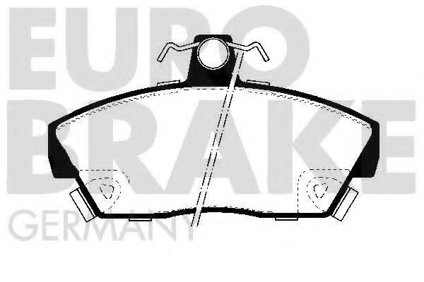 EUROBRAKE 5502224008 Тормозные колодки EUROBRAKE 