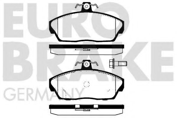 EUROBRAKE 5502224022 Тормозные колодки для ROVER