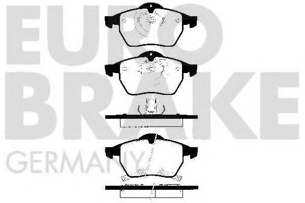 EUROBRAKE 5502224108 Тормозные колодки EUROBRAKE 