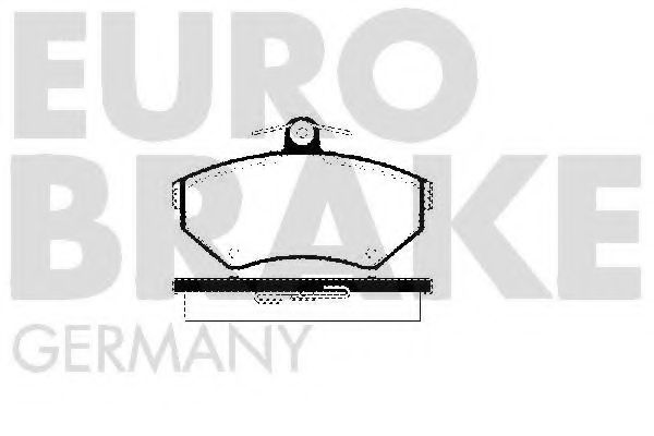 EUROBRAKE 5502224746 Тормозные колодки EUROBRAKE для VOLKSWAGEN