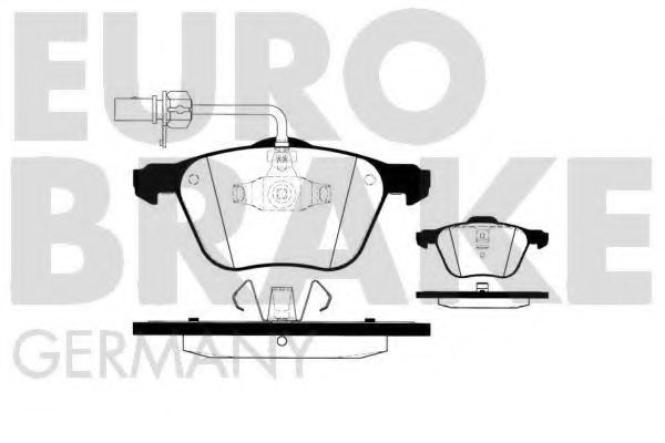 EUROBRAKE 5502224754 Тормозные колодки EUROBRAKE для SEAT
