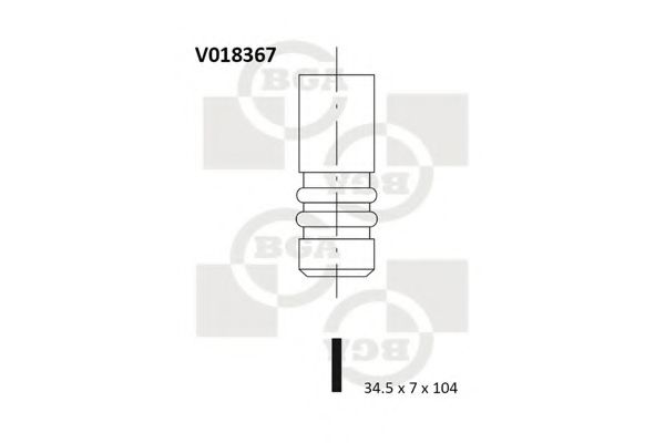 BGA V018367 Регулировочная шайба клапанов для FORD
