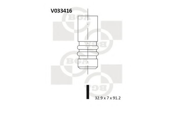 BGA V033416 Клапан впускной для SKODA