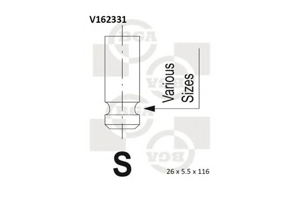 BGA V162331 Регулировочная шайба клапанов для HONDA FR-V