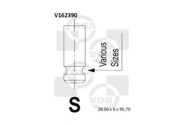 BGA V162390 Регулировочная шайба клапанов для HYUNDAI TUCSON (Хендай Туксон)