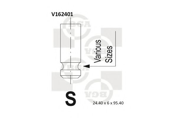 BGA V162401 Регулировочная шайба клапанов для HYUNDAI TUCSON (Хендай Туксон)