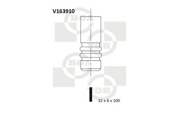 BGA V163910 Клапан выпускной для BMW