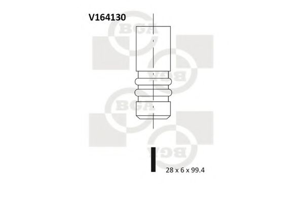 BGA V164130 Клапан выпускной BGA для MAZDA