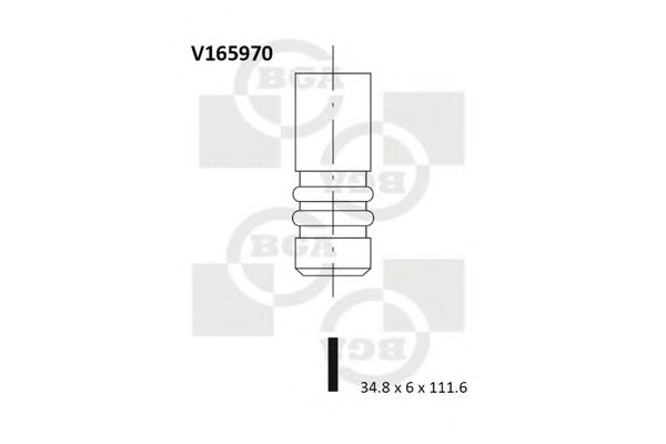 BGA V165970 Клапан выпускной для CHRYSLER GRAND VOYAGER