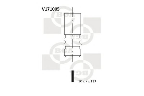 BGA V171005 Клапан выпускной для LANCIA