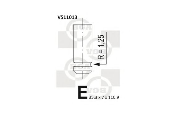 BGA V511013 Регулировочная шайба клапанов для MITSUBISHI CARISMA (Митсубиши Карисма)