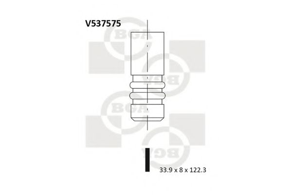BGA V537575 Клапан впускной для LANCIA