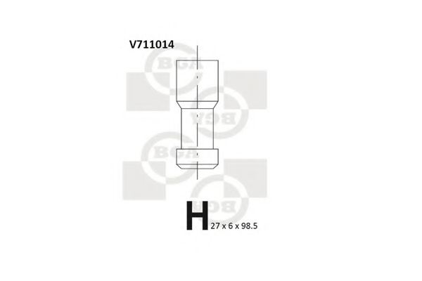 BGA V711014 Клапан выпускной для TOYOTA AVENSIS