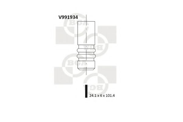 BGA V991934 Регулировочная шайба клапанов для VOLVO C30