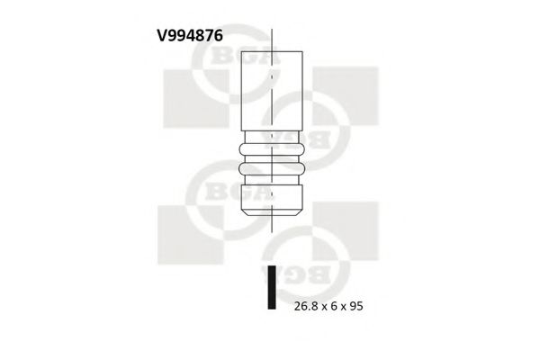 BGA V994876 Клапан впускной для LANCIA YPSILON