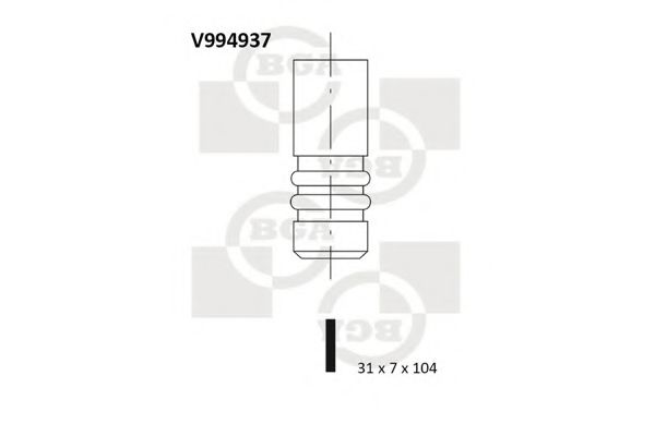 BGA V994937 Клапан впускной для VOLVO 850