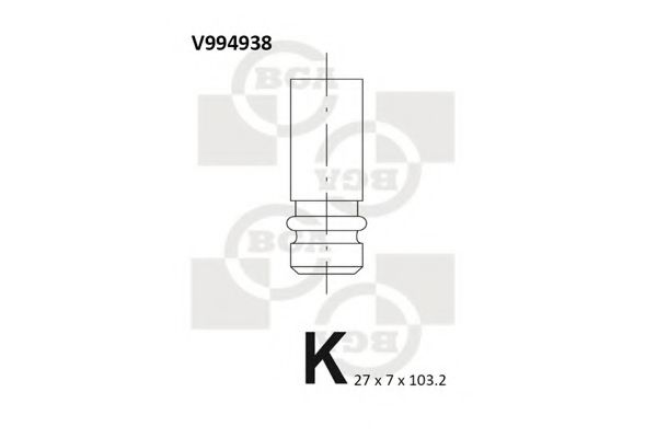 BGA V994938 Регулировочная шайба клапанов для VOLVO V70