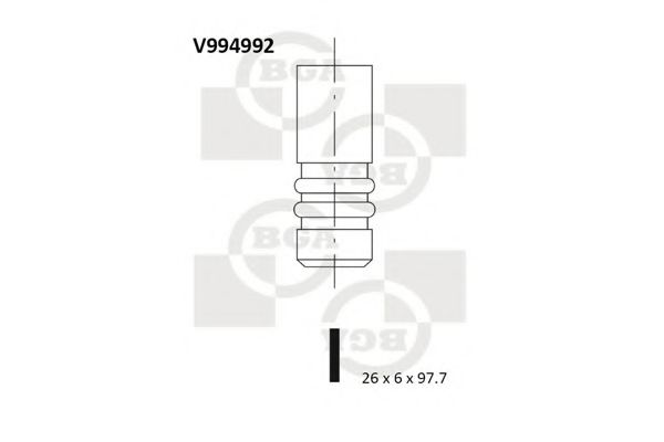 BGA V994992 Клапан выпускной для FORD