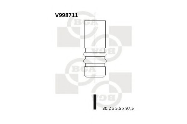 BGA V998711 Регулировочная шайба клапанов для FORD FUSION