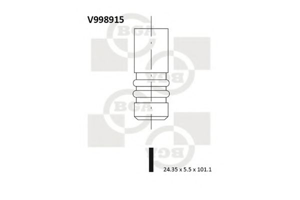 BGA V998915 Клапан выпускной для CITROEN