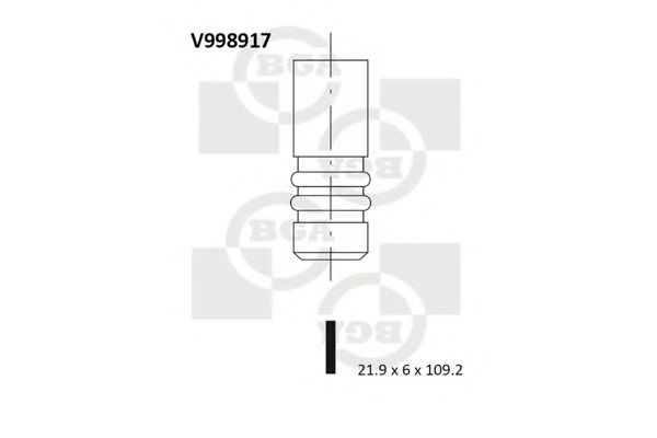 BGA V998917 Клапан впускной для SUZUKI