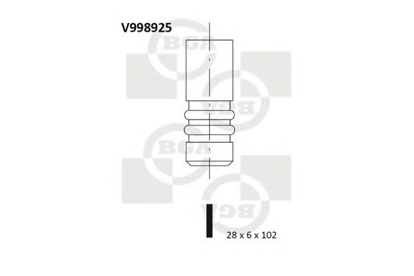 BGA V998925 Клапан впускной для VOLKSWAGEN EOS