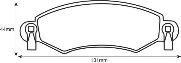 JURID 571981JAS Тормозные колодки JURID для OPEL