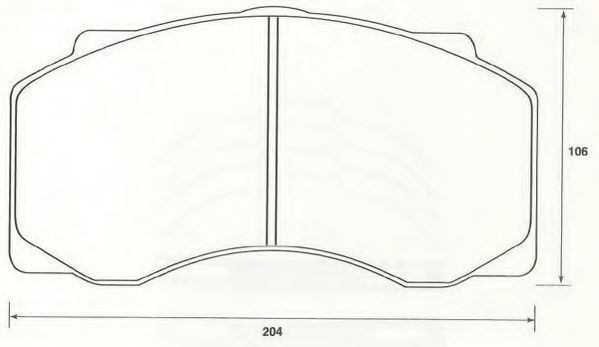 JURID 2907705390 Тормозные колодки для DAF 55