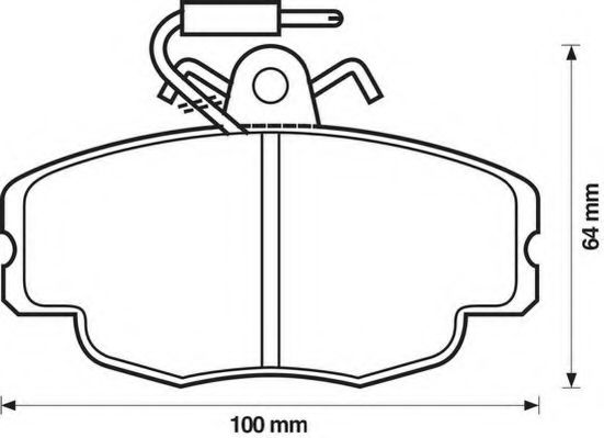 JURID 571405J Тормозные колодки JURID 