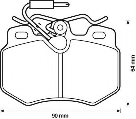 JURID 571406J Тормозные колодки JURID 