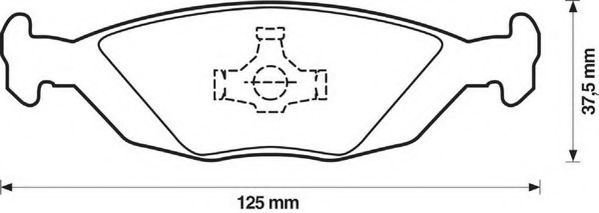 JURID 571428J Тормозные колодки JURID для SAAB