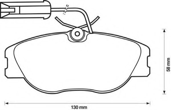 JURID 571472J Тормозные колодки JURID для ALFA ROMEO