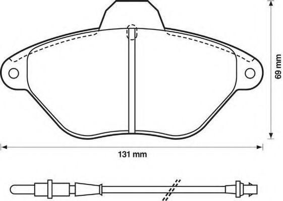 JURID 571756J Тормозные колодки JURID для CITROEN